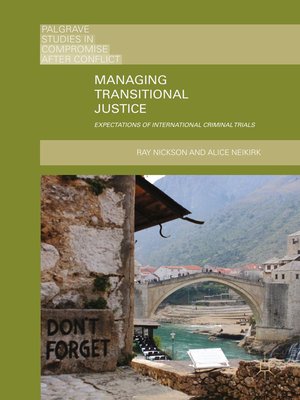 cover image of Managing Transitional Justice